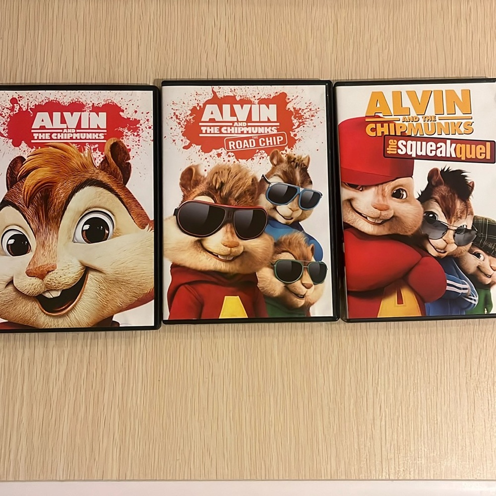 Alvin and the chipmunks DVDs